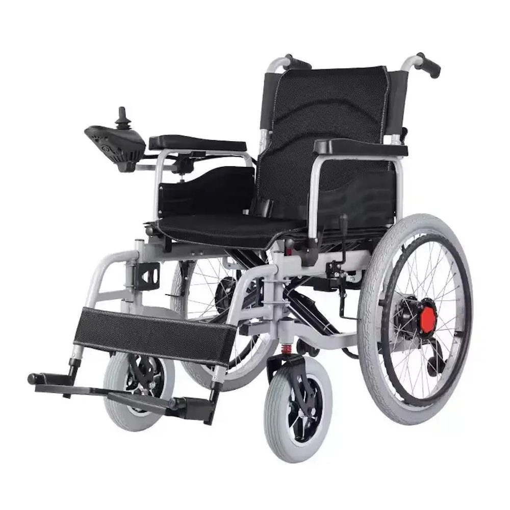 ویلچر برقی آلومینیومی چرخ بزرگ تاشو برند فوشان مدل FS805