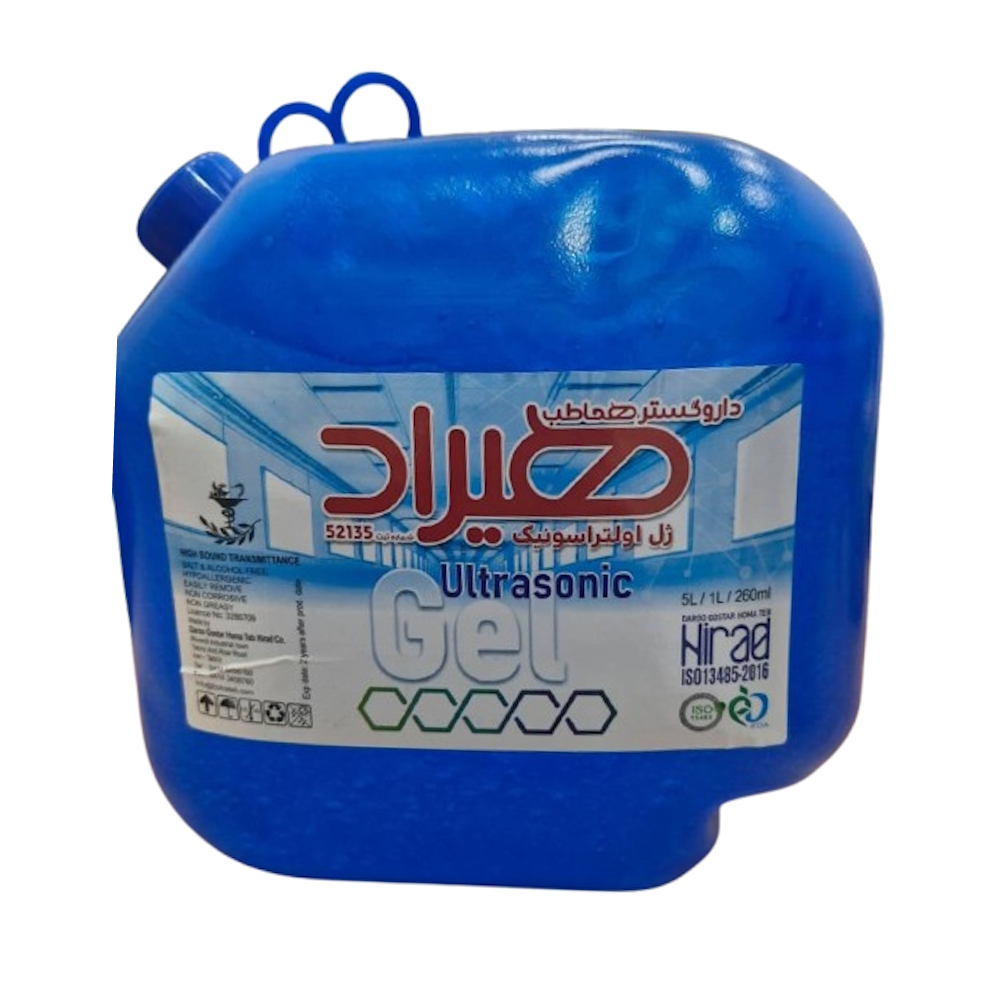 ژل سونوگرافی اولتراسونیک هیراد 5 لیتری